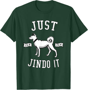 JINDO Korean Dog Novelty Cute Pun Gift Women T-Shirt - T-Shirt | Forest
