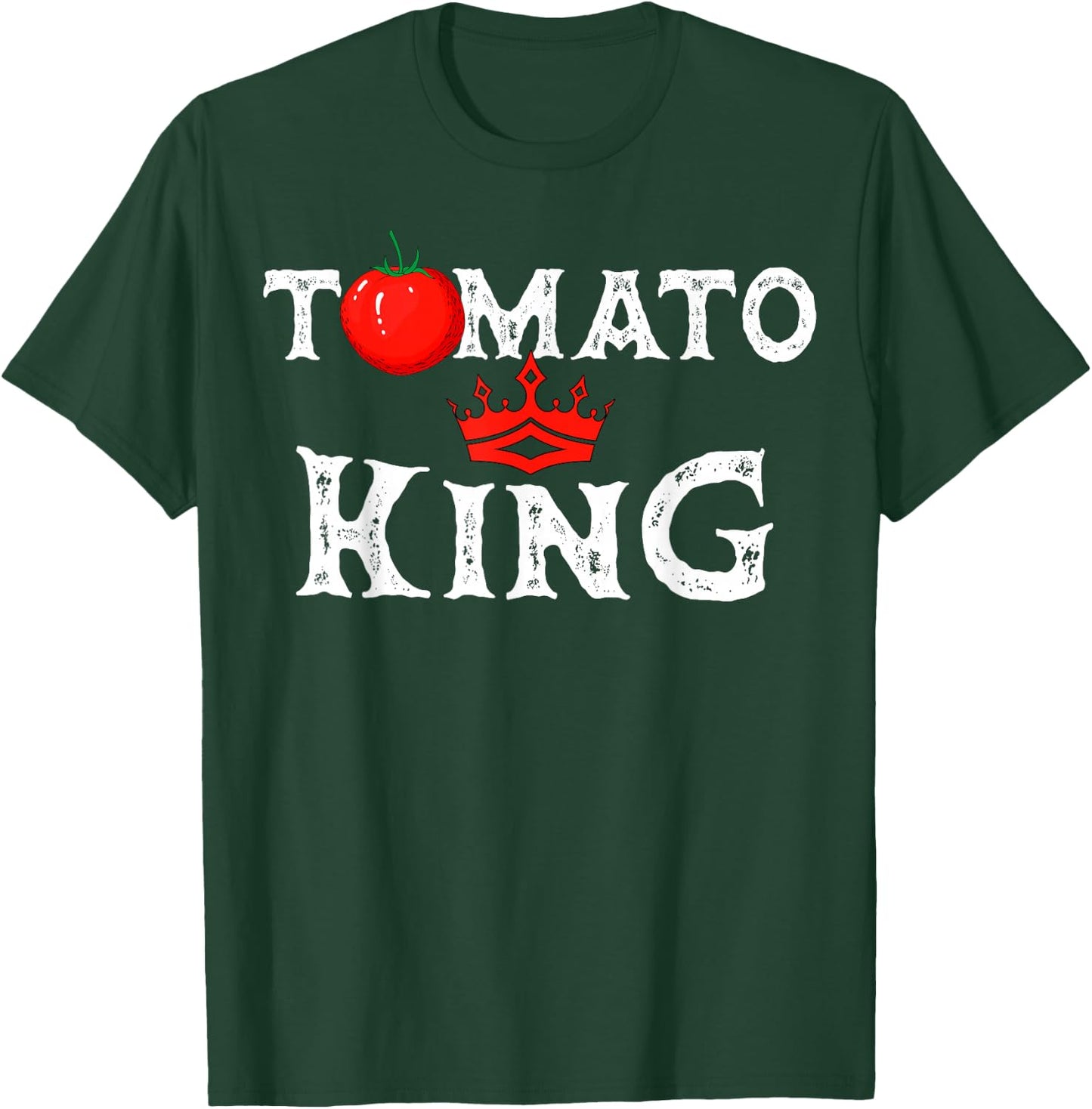 Tomatoes King Vegetable Vegans Gardeners Vegetarian T-Shirt - T-Shirt | Forest
