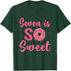 7th Donut Birthday Party Seven Year Old Sweet Girl T-Shirt - T-Shirt | Forest