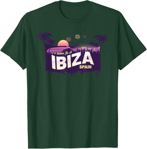 I'd Rather Be in Ibiza Vintage Spain Souvenir T-Shirt - T-Shirt | Forest