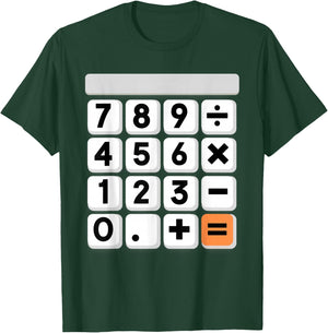 Calculator Easy Halloween Costume for Math Teacher T-Shirt - T-Shirt | Forest