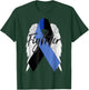 Ocular Melanoma Cancer Survivor Fighter Wings Ribbon T-Shirt - T-Shirt | Forest