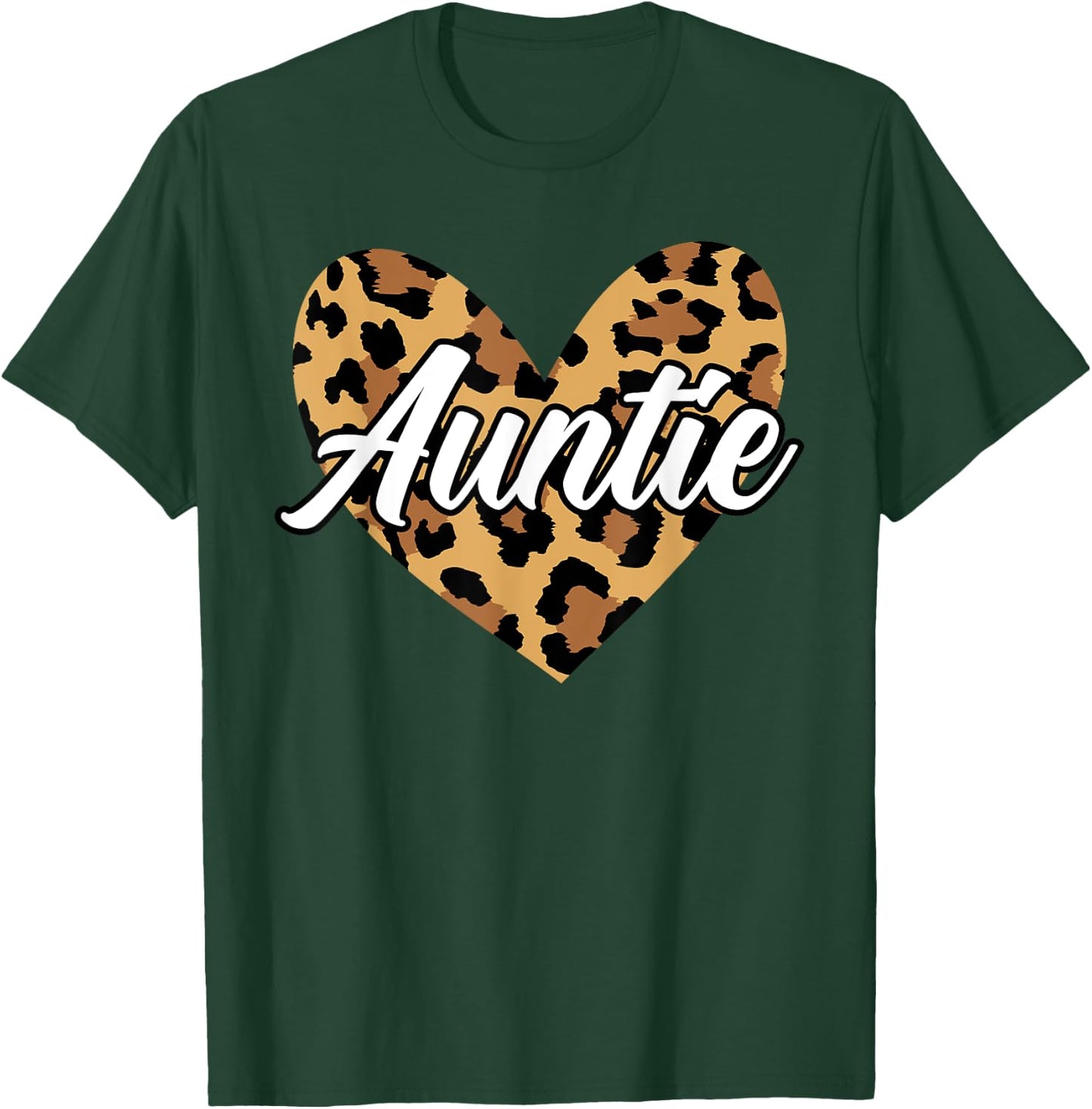 Aunt Leopard Auntie T-Shirt - T-Shirt | Forest
