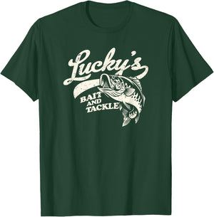 Lucky's Bait And Tackle Fishing T-Shirt - T-Shirt | Forest