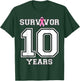 10 Years Breast Cancer Survivor Gifts Pink Ribbon T-Shirt - T-Shirt | Forest