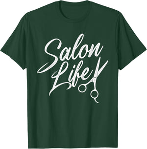 Salon Life - Hairdresser Hair Trimmer Hairdresser Beautician T-Shirt - T-Shirt | Forest