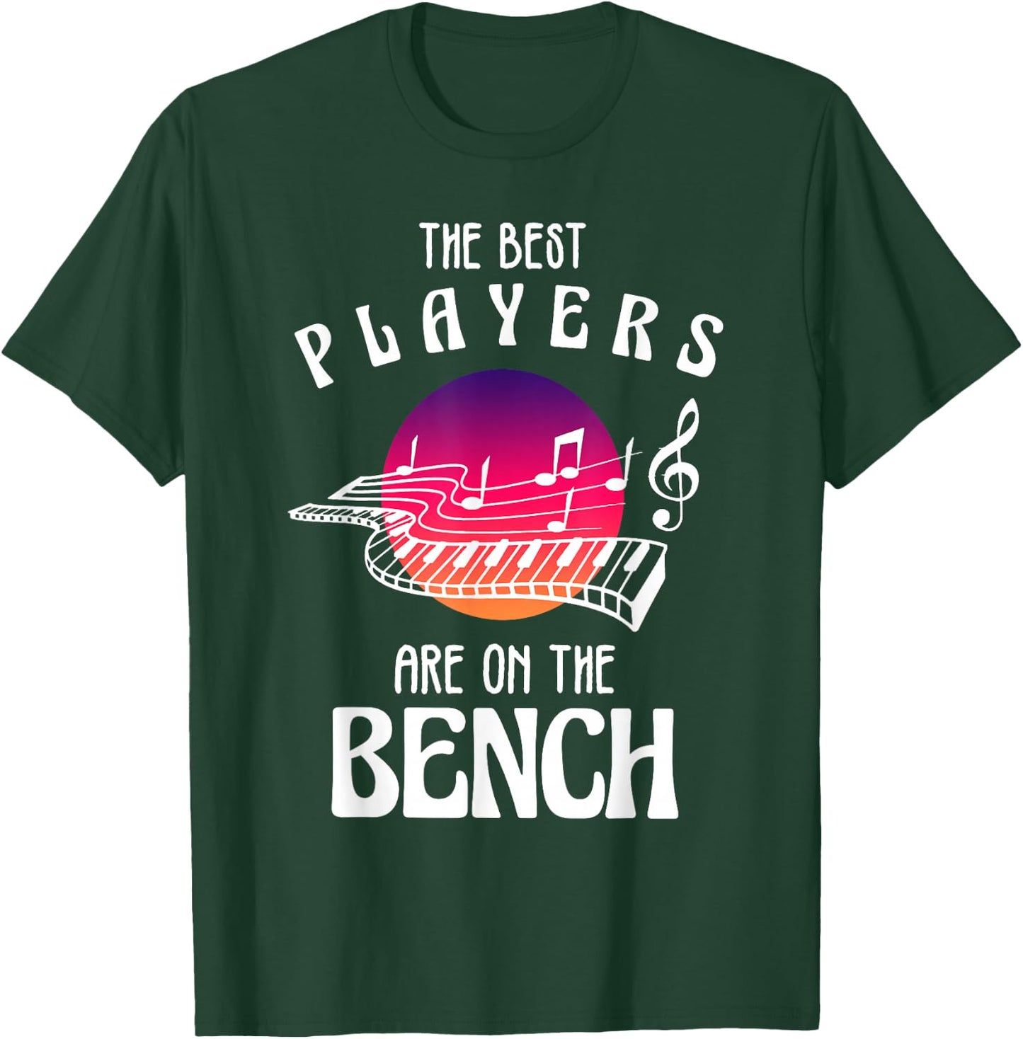 Funny Piano Art Women Kids Piano Player Pianists T-Shirt - T-Shirt | Forest