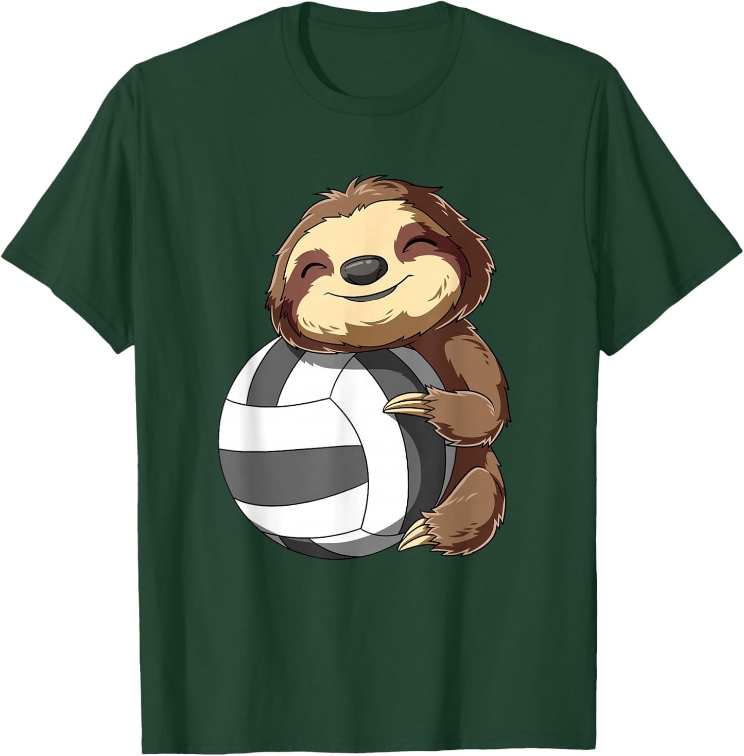 Cute Sloth Volleyball T-Shirt - T-Shirt | Forest