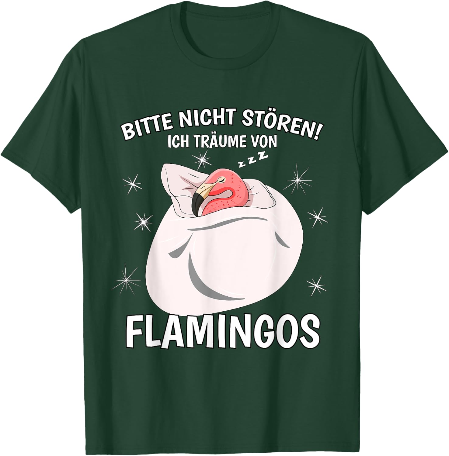 Ich Träume Von Flamingos Sleep Shirt Nightdress Flamingo T-Shirt - T-Shirt | Forest