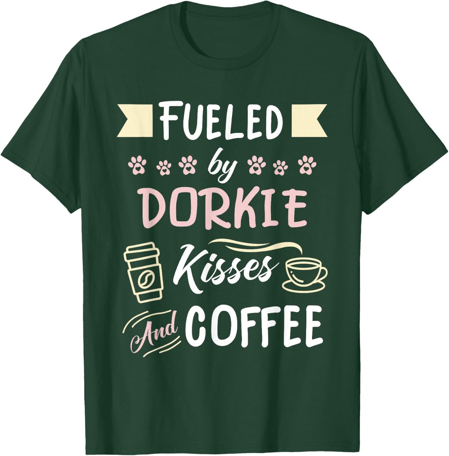 Dorkie Mom Coffee Lover T-Shirt - T-Shirt | Forest