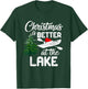 Christmas Life Is Better At The Lake Kayak Funny Pajamas T-Shirt - T-Shirt | Forest