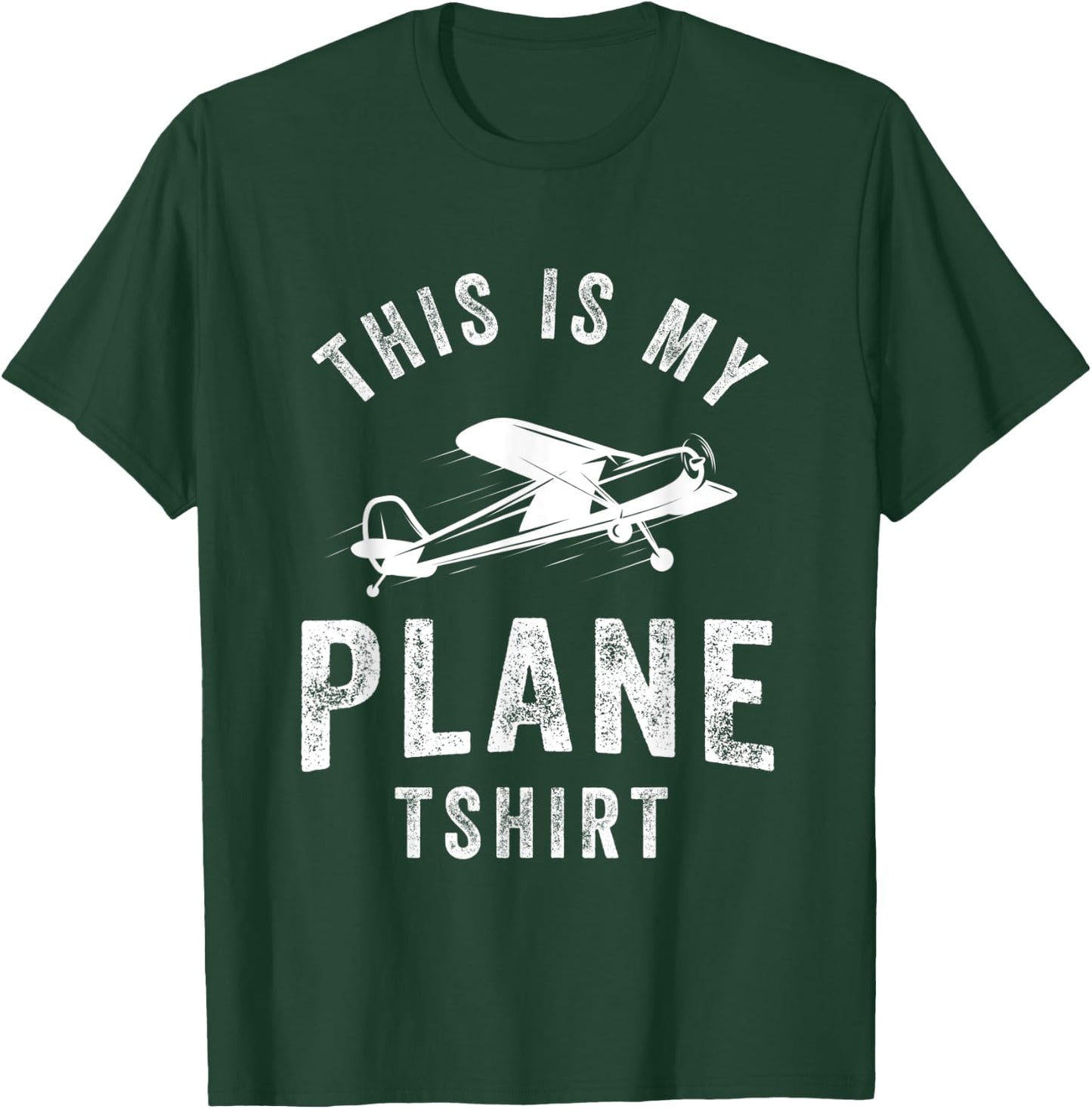 This is My Plane Funny Pilot Airplane Travel T-Shirt - T-Shirt | Forest