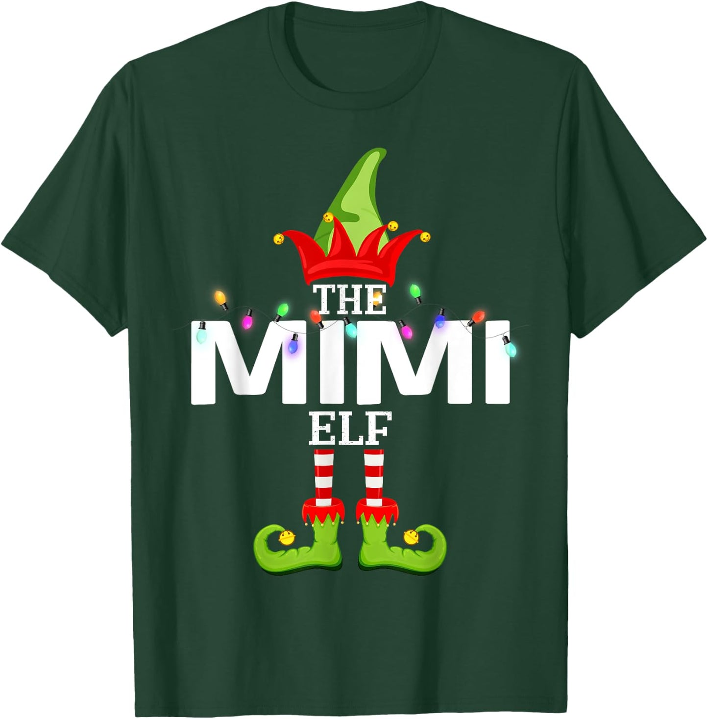 The Mimi Elf Christmas Matching Pajamas T-Shirt - T-Shirt | Forest