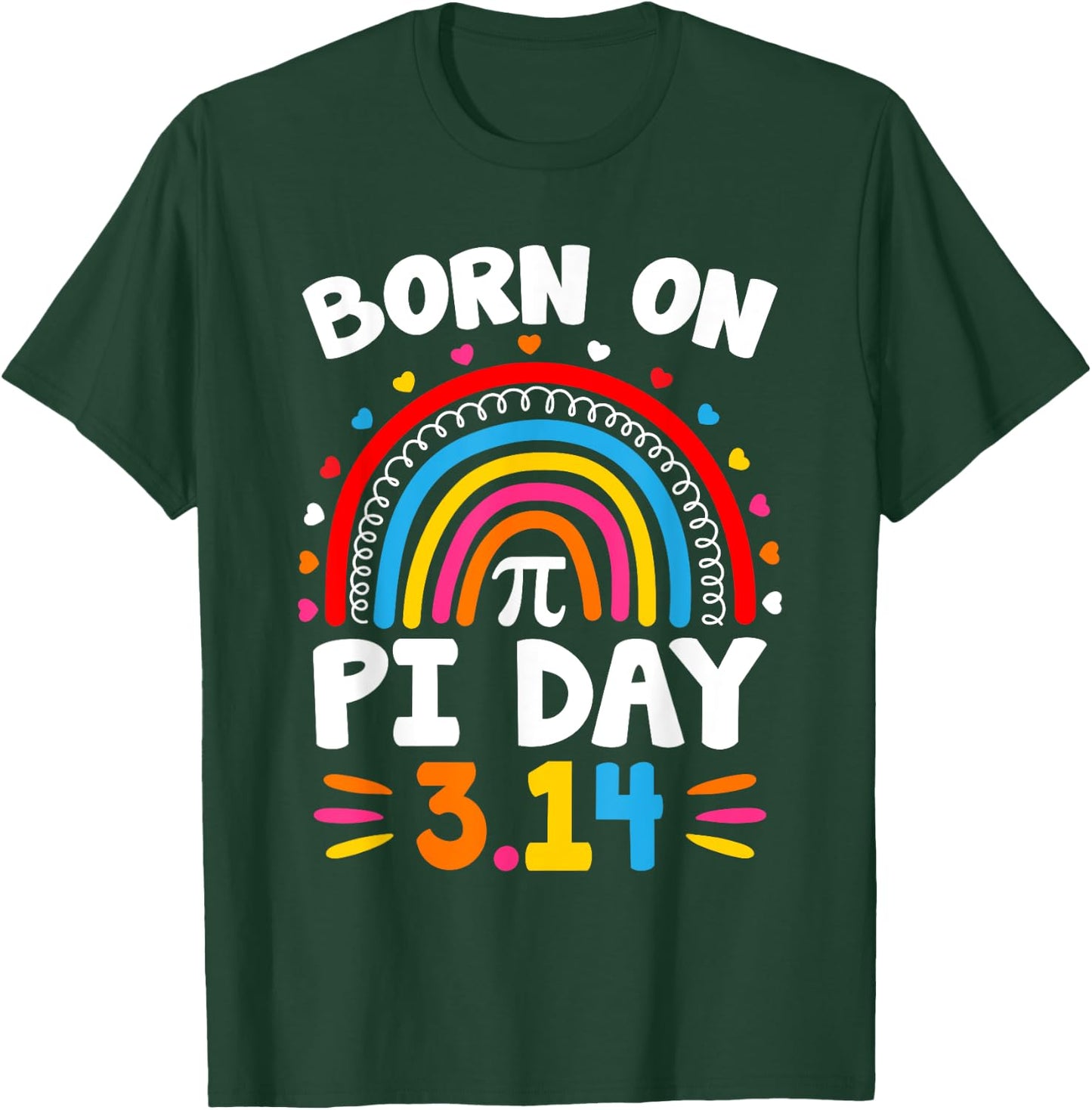 Born on Pi Day Birthday 2024 Happy Pi Day Math Teacher Kids T-Shirt - T-Shirt | Forest
