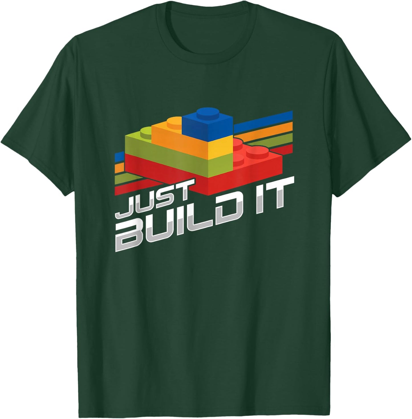 Just Build It | Building Blocks | Master Builder T-Shirt - T-Shirt | Forest