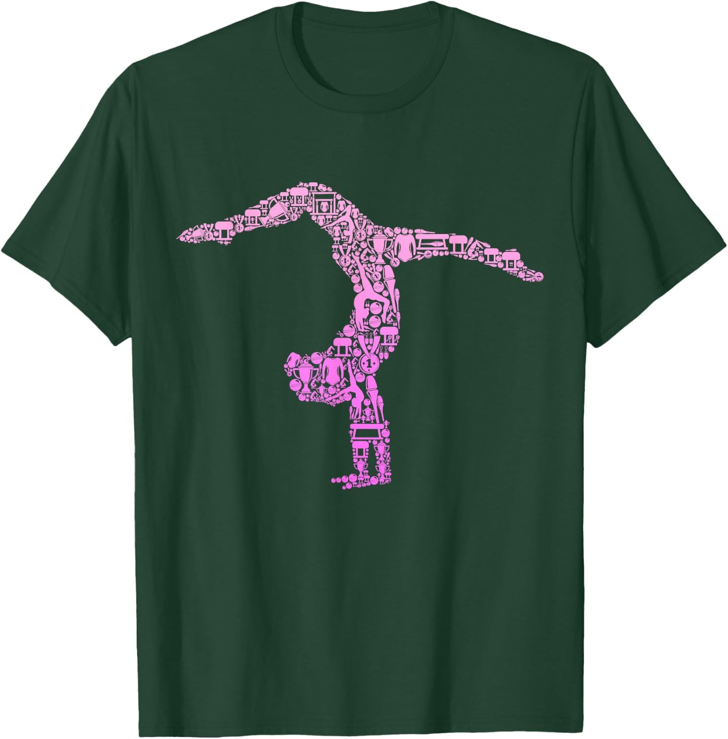 Gymnastics Gymnast Women Girls Kids T-Shirt - T-Shirt | Forest