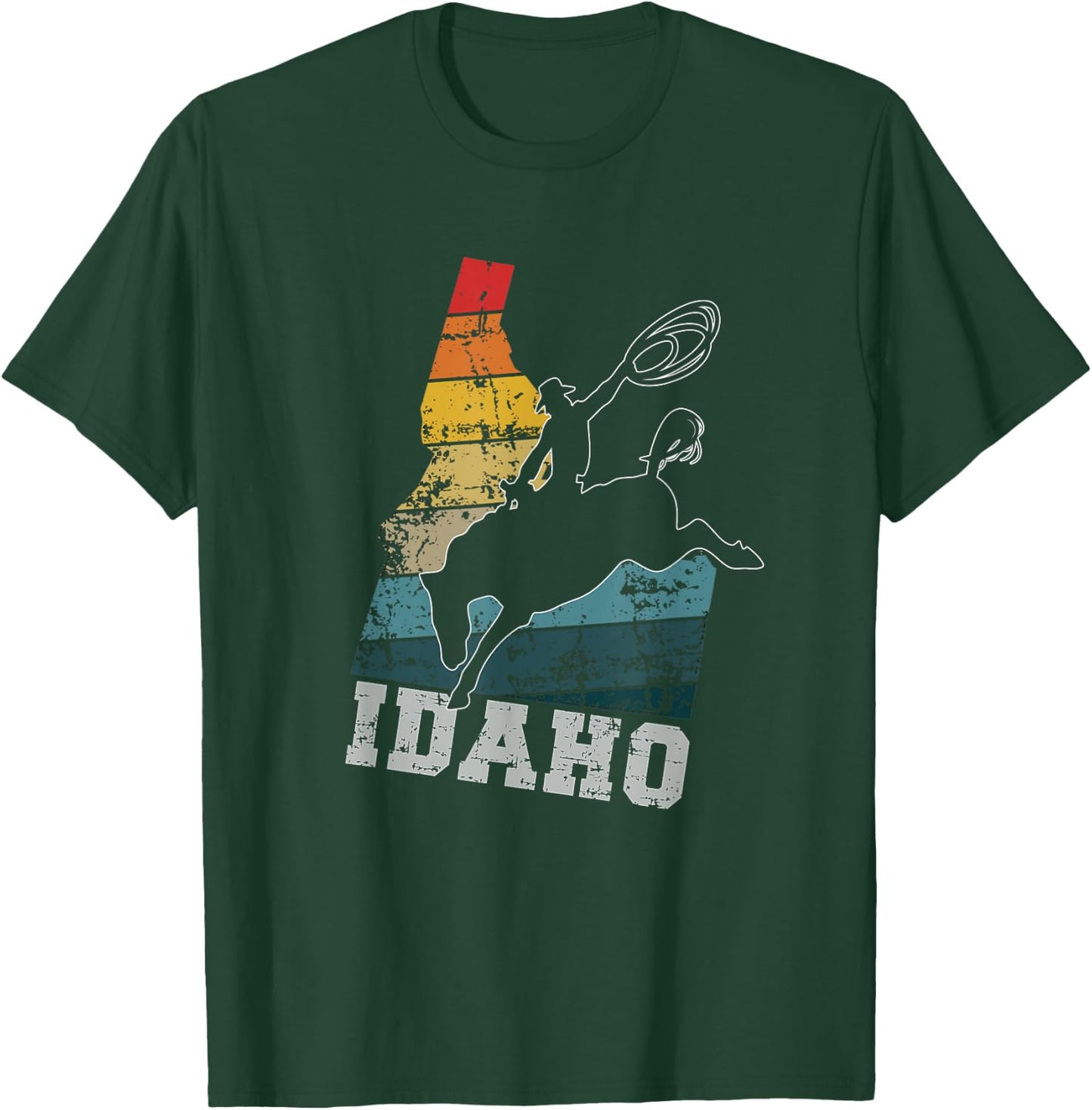 Vintage Idaho Cowboy T-Shirt - T-Shirt | Forest