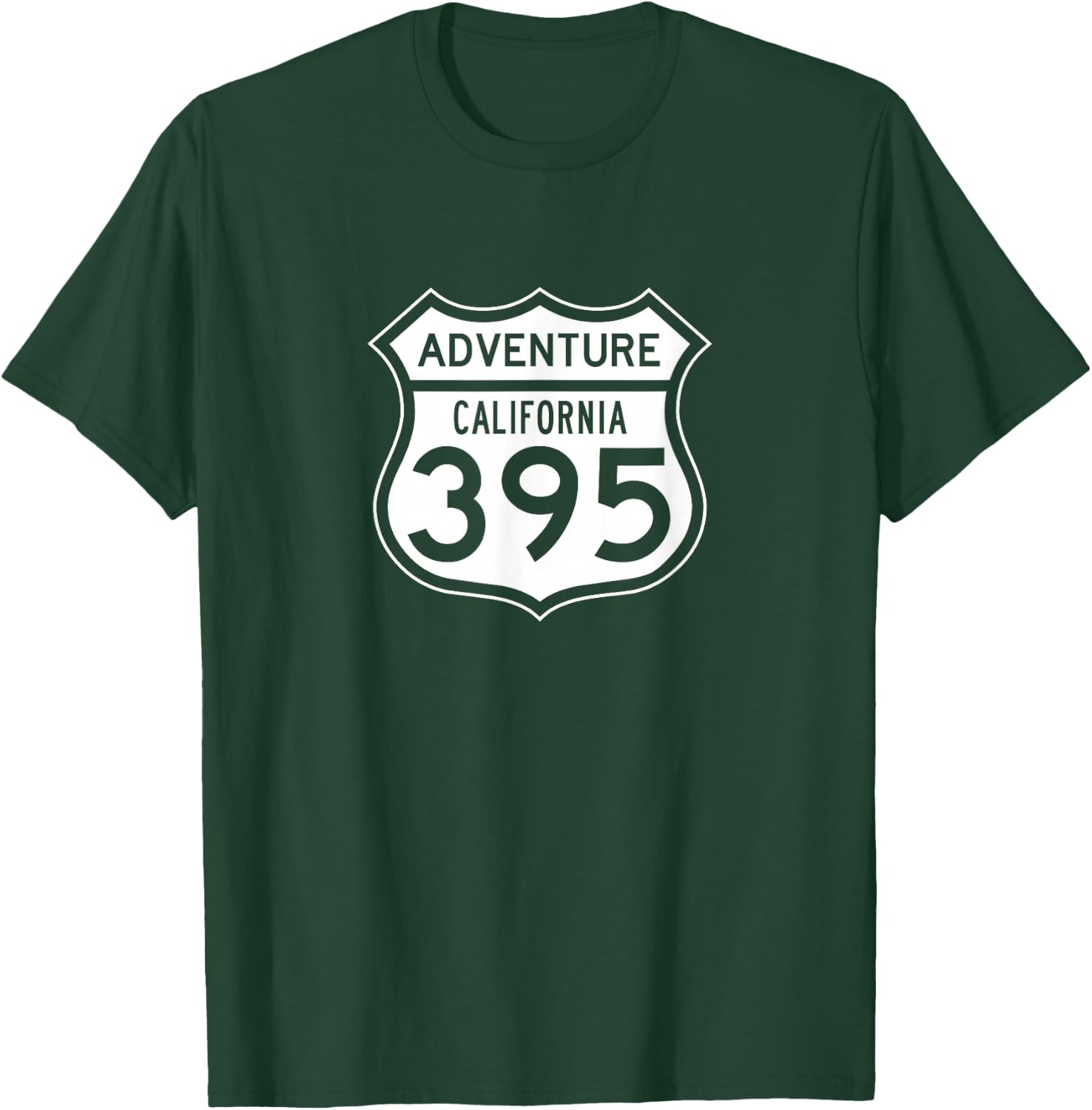 California Eastern Sierra Highway 395 – Adventure Inspired T-Shirt - T-Shirt | Forest