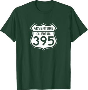 California Eastern Sierra Highway 395 – Adventure Inspired T-Shirt - T-Shirt | Forest