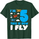Kids I'm 5 This is how I fly Airplane 5th Birthday T-Shirt - T-Shirt | Forest