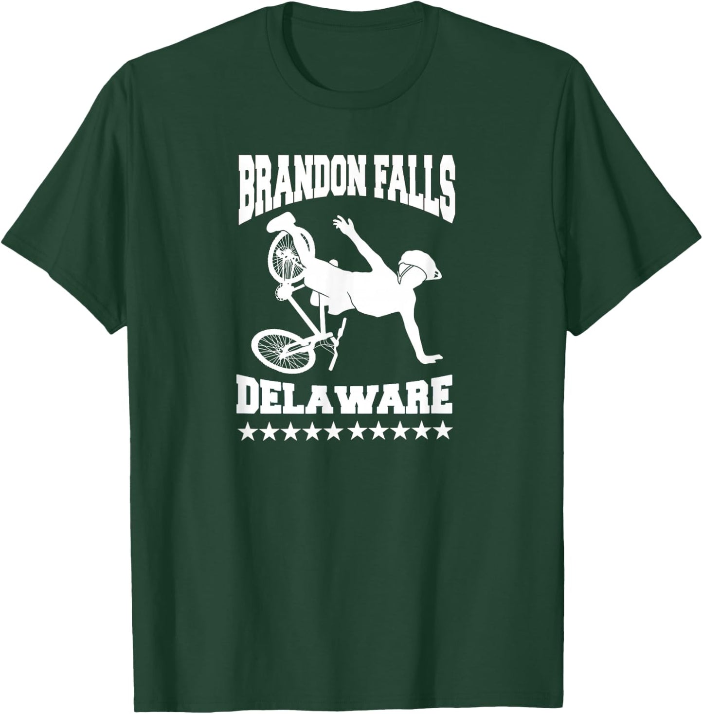 Brandon Falls, Delaware Joe Biden Bike Ride T-Shirt - T-Shirt | Forest