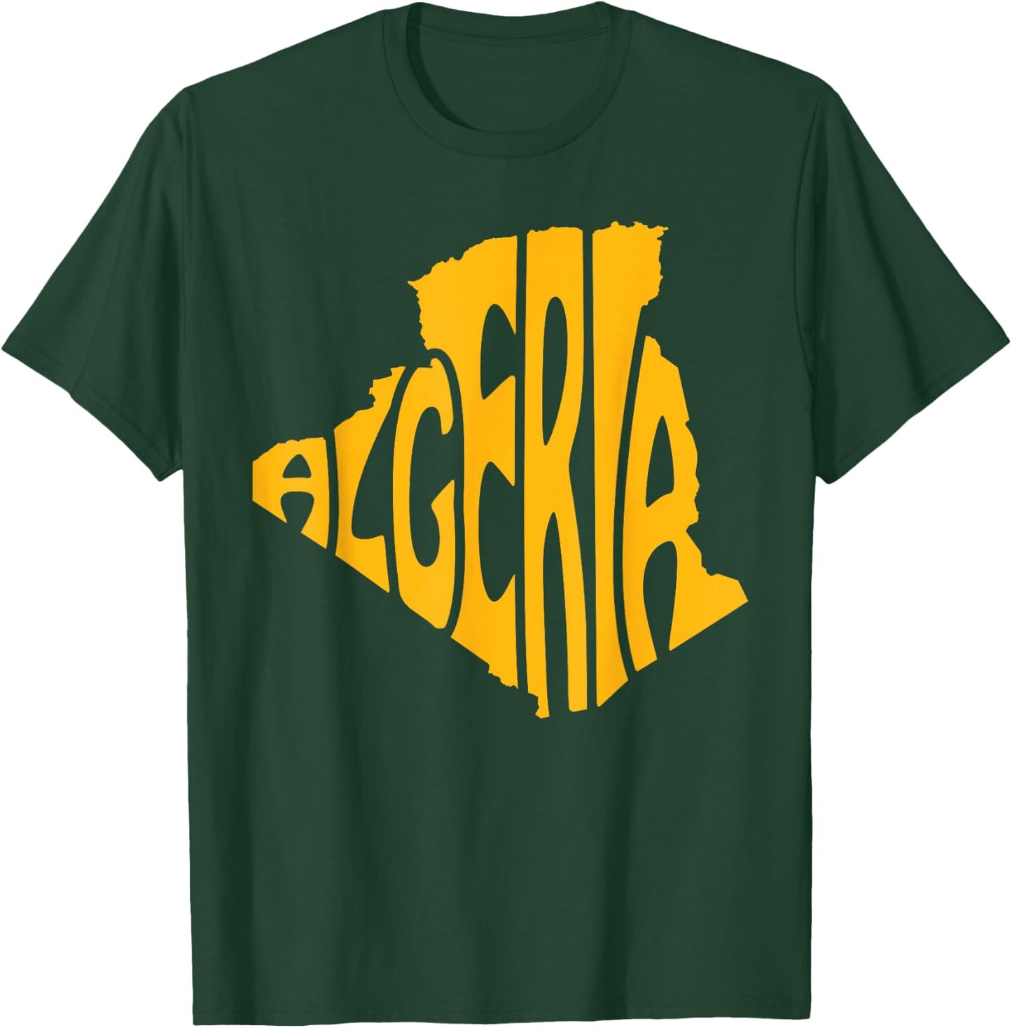 Algerian National Flag Patriotic Algeria Fan Pride Heritage T-Shirt - T-Shirt | Forest