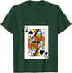 Queen Of Spades Playing Card Group Costume Poker Player V-Neck T-Shirt - T-Shirt | Forest