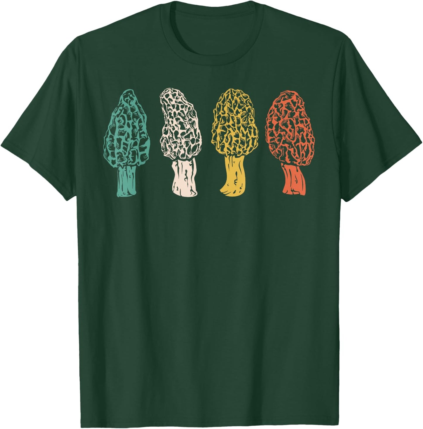 Funny Retro Morel Mushroom Hunting Gift Women Hunter T-Shirt - T-Shirt | Forest