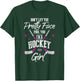 Don't Let The Pretty Face Fool You I'm A Hockey Girl Gift T-Shirt - T-Shirt | Forest