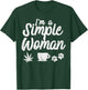 Simple Woman Weed Coffee Dog 420 Cannabis Stoner Girl T-Shirt - T-Shirt | Forest