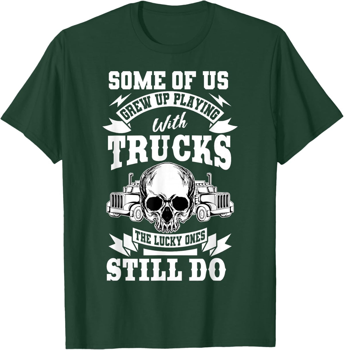 Truck Driver Trucker Vehicle LGV Truckie Driving Teamster T-Shirt - T-Shirt | Forest