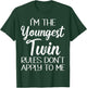 Youngest Twin Shirt Birthday Sibling Funny Twins Matching T-Shirt - T-Shirt | Forest