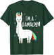 Llamacorn - Funny Cute Llama Unicorn T-Shirt - T-Shirt | Forest
