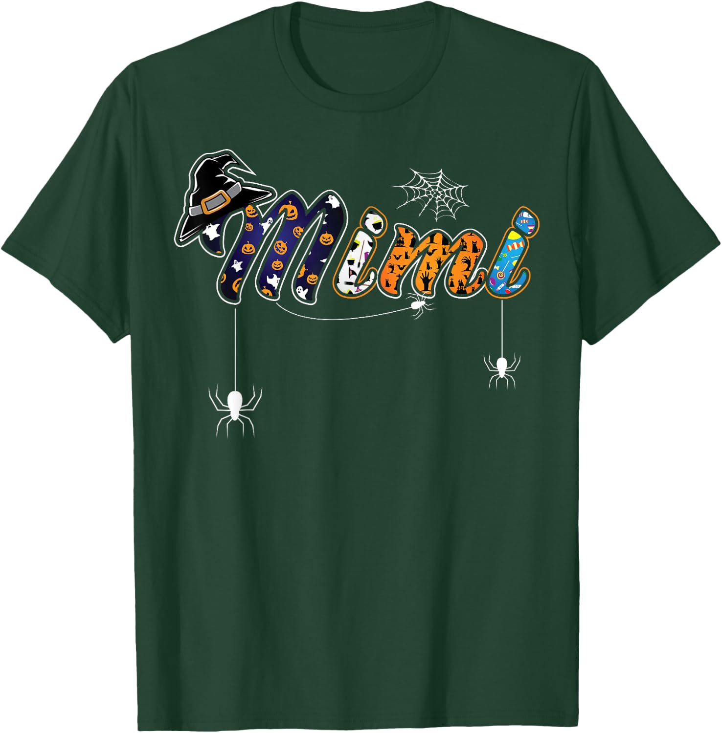 Mimi Grandma Halloween Shirt Cute Grandmother Trick or Treat T-Shirt - T-Shirt | Forest