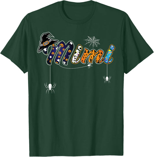 Mimi Grandma Halloween Shirt Cute Grandmother Trick or Treat T-Shirt - T-Shirt | Forest