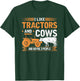 I Like Tractors And Cows And Maybe 3 People Farmer T-Shirt - T-Shirt | Forest