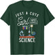 Scientist Women Lab Just A Cute Girl Who Loves Science T-Shirt - T-Shirt | Forest
