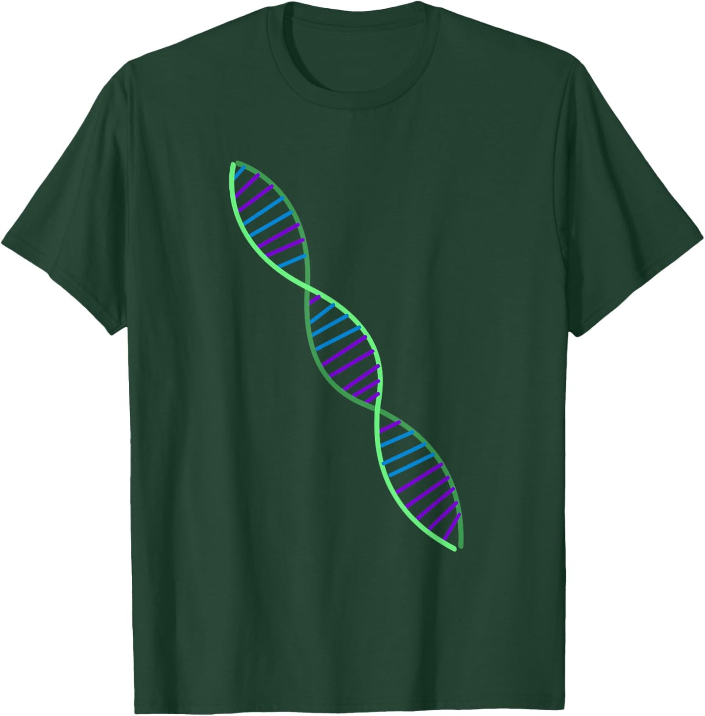 Double Helix DNA Strand Model Shirt for Kids, Men, Women T-Shirt - T-Shirt | Forest