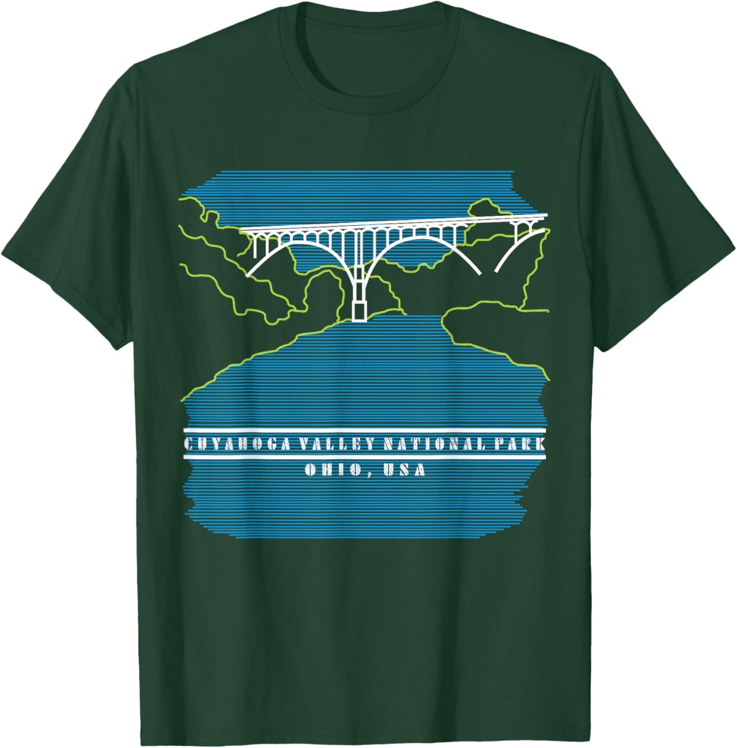 CVNP Hiking Biking Tow Path Nature Lover Family Souvenir T-Shirt - T-Shirt | Forest