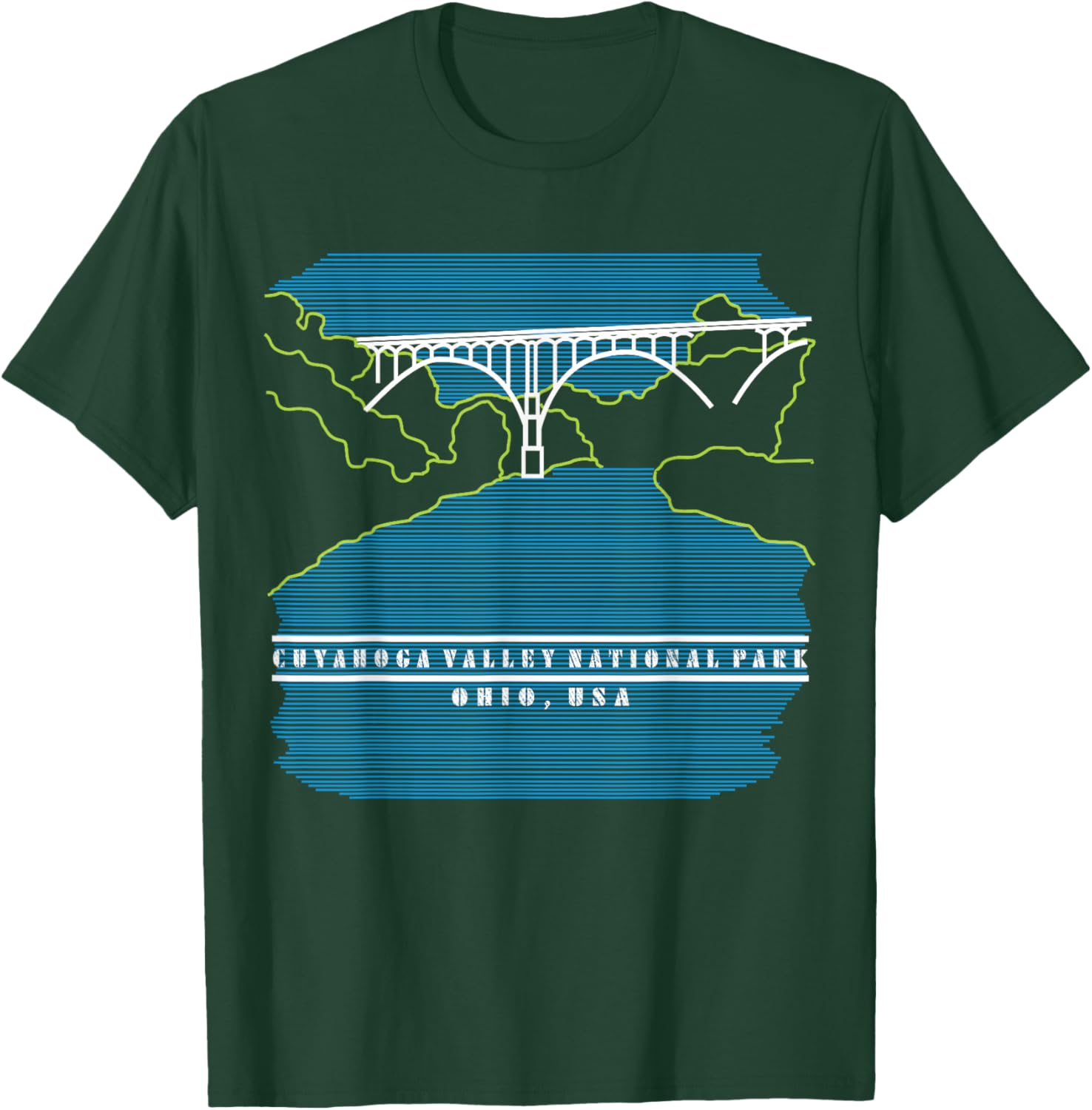 CVNP Hiking Biking Tow Path Nature Lover Family Souvenir T-Shirt - T-Shirt | Forest