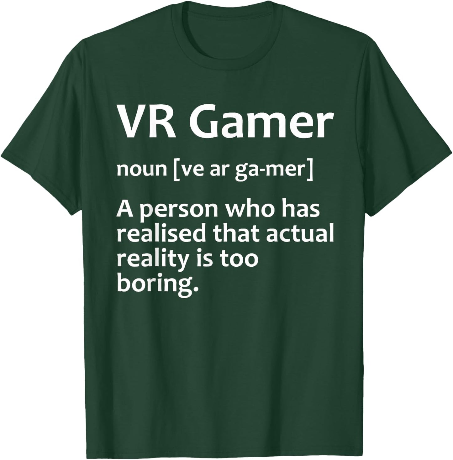 Funny VR Gamer Design Women Virtual Reality Gaming T-Shirt - T-Shirt | Forest