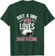 Just a Girl who Loves Drag Racing Women Dragster T-Shirt - T-Shirt | Forest