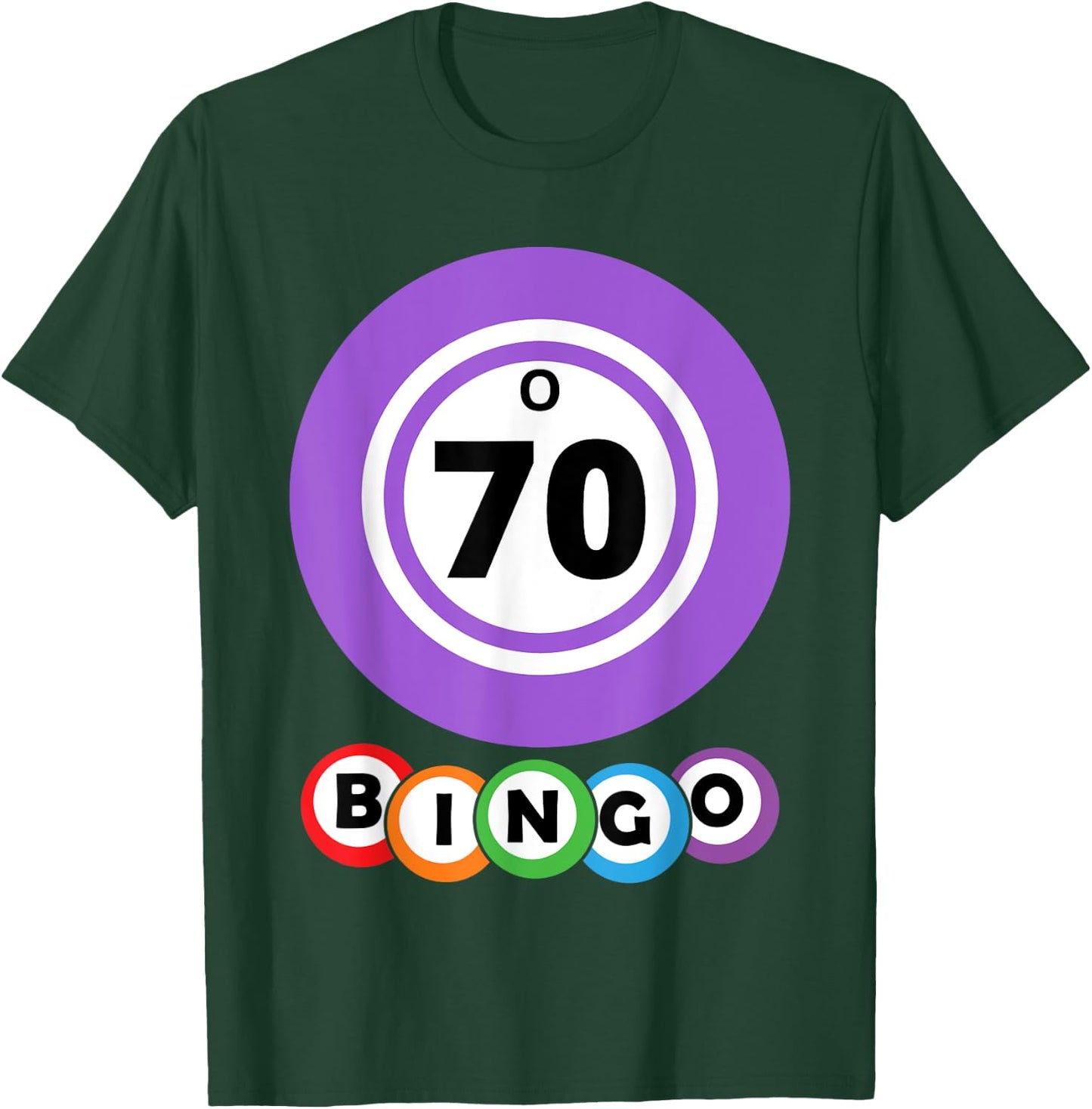 Lucky Bingo O70 Group Bingo Costume T-Shirt - T-Shirt | Forest