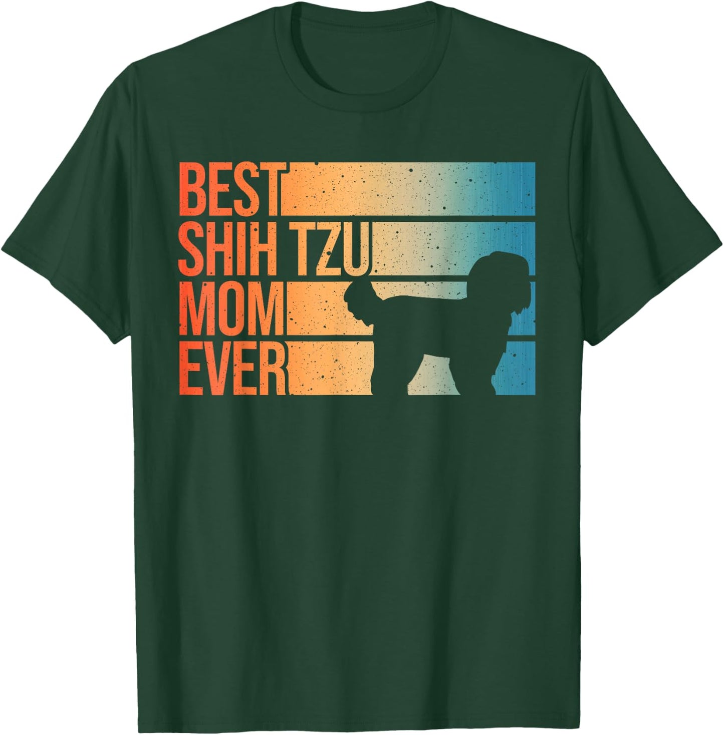 Funny Shih Tzu Mom Art Girl Dog Lover Shih Tzu T-Shirt - T-Shirt | Forest