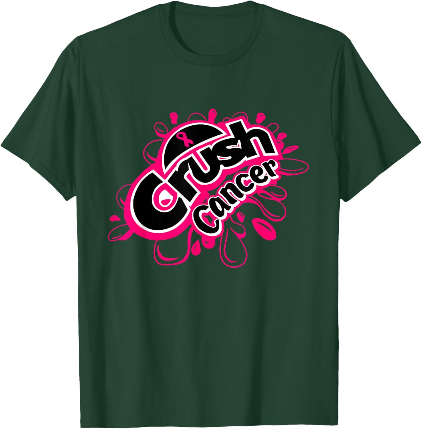 Crush cancer breast cancer awareness T-Shirt - T-Shirt | Forest