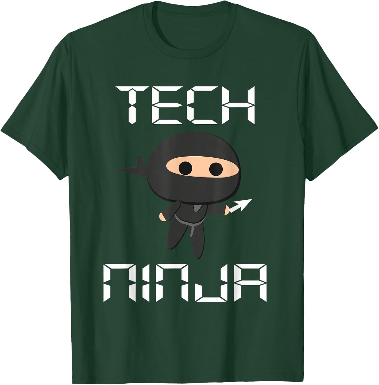 Tech Ninja Funny IT Computer Techie Support Help Desk T-Shirt - T-Shirt | Forest
