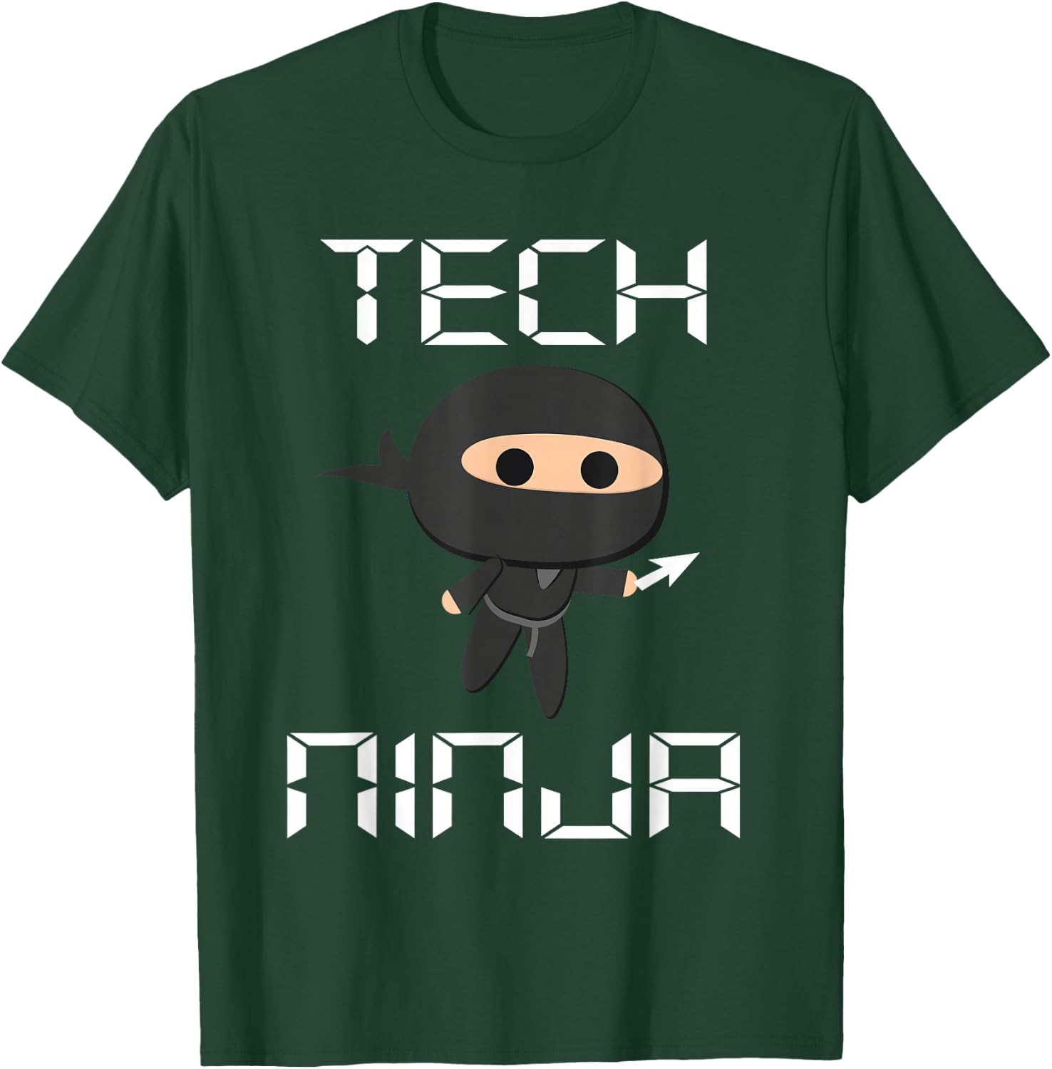 Tech Ninja Funny IT Computer Techie Support Help Desk T-Shirt - T-Shirt | Forest