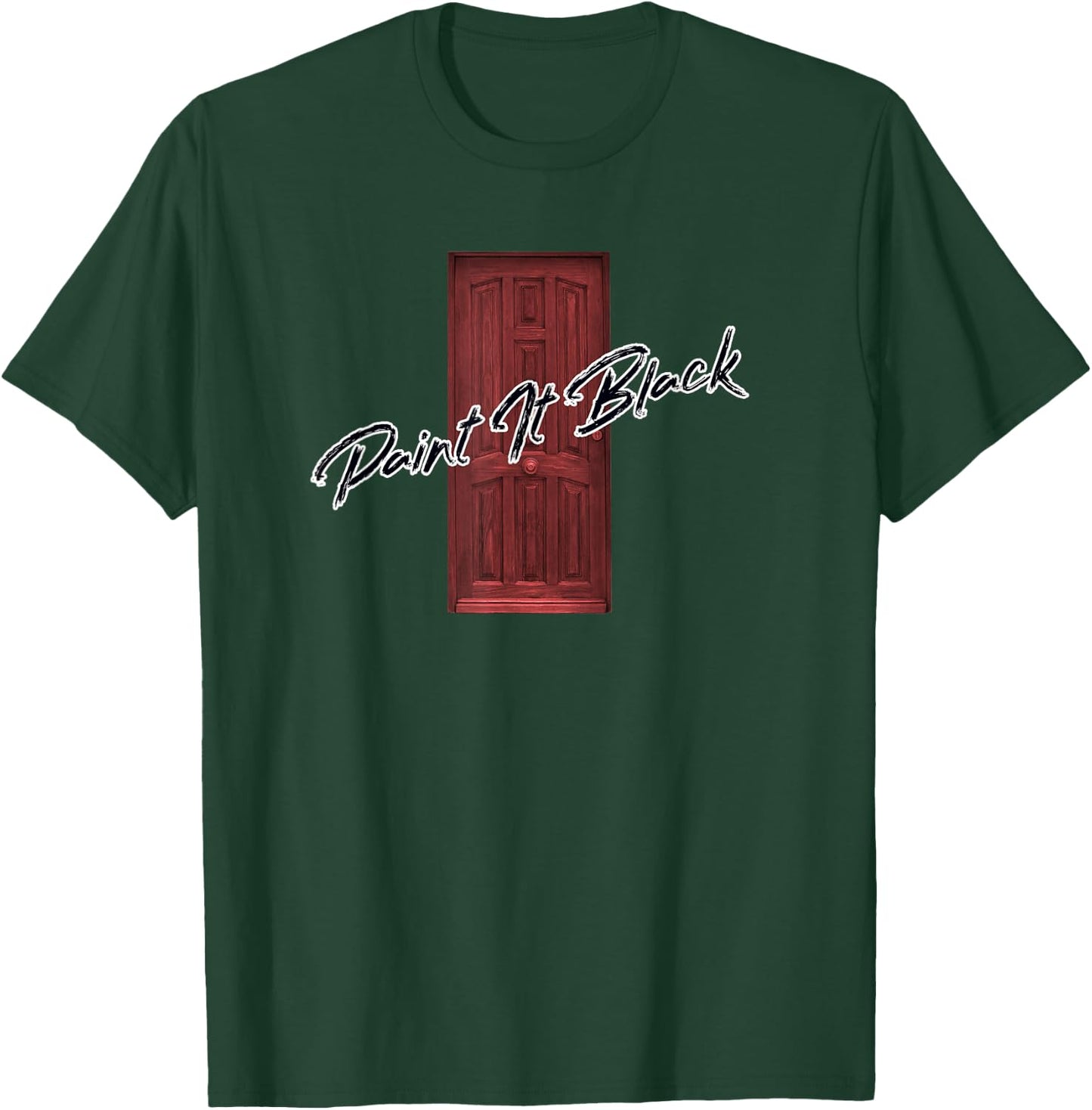 Outcast Crew Clothing co. paint it black signature design T-Shirt - T-Shirt | Forest