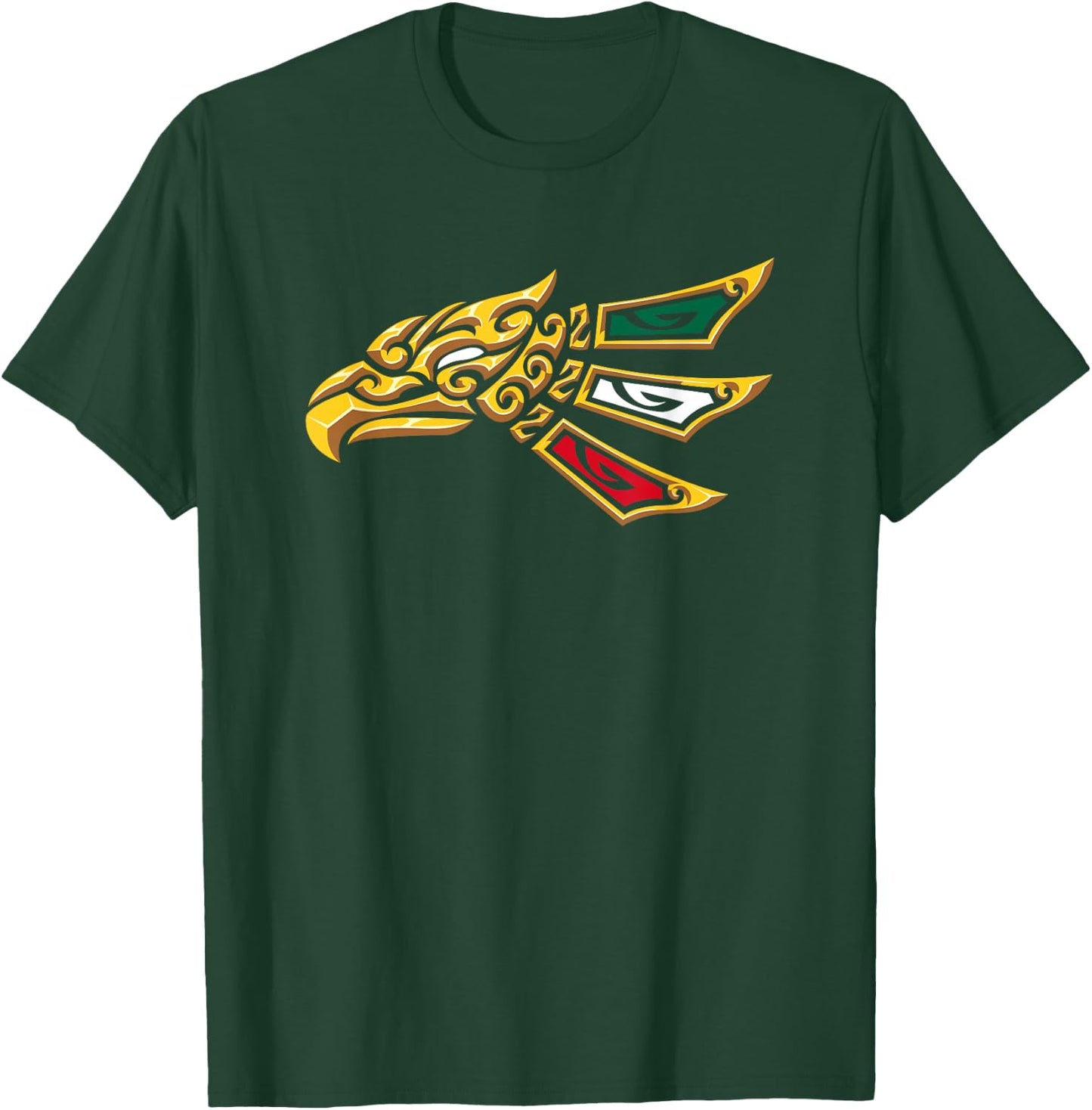 Mexican Eagle Tribal Style - Hecho En Mexico T-Shirt - T-Shirt | Forest