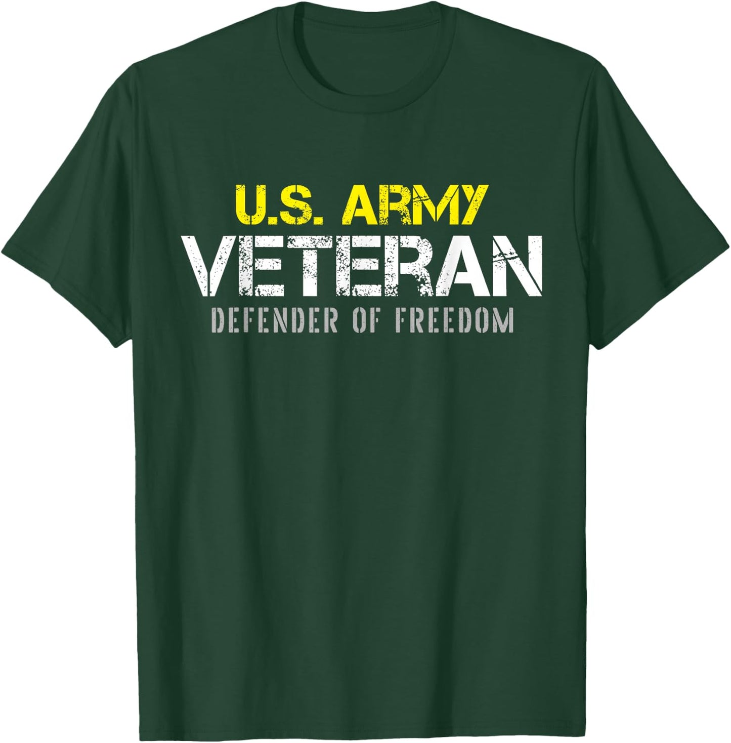 U.S. Army Proud Army Veteran Vintage T-Shirt - T-Shirt | Forest